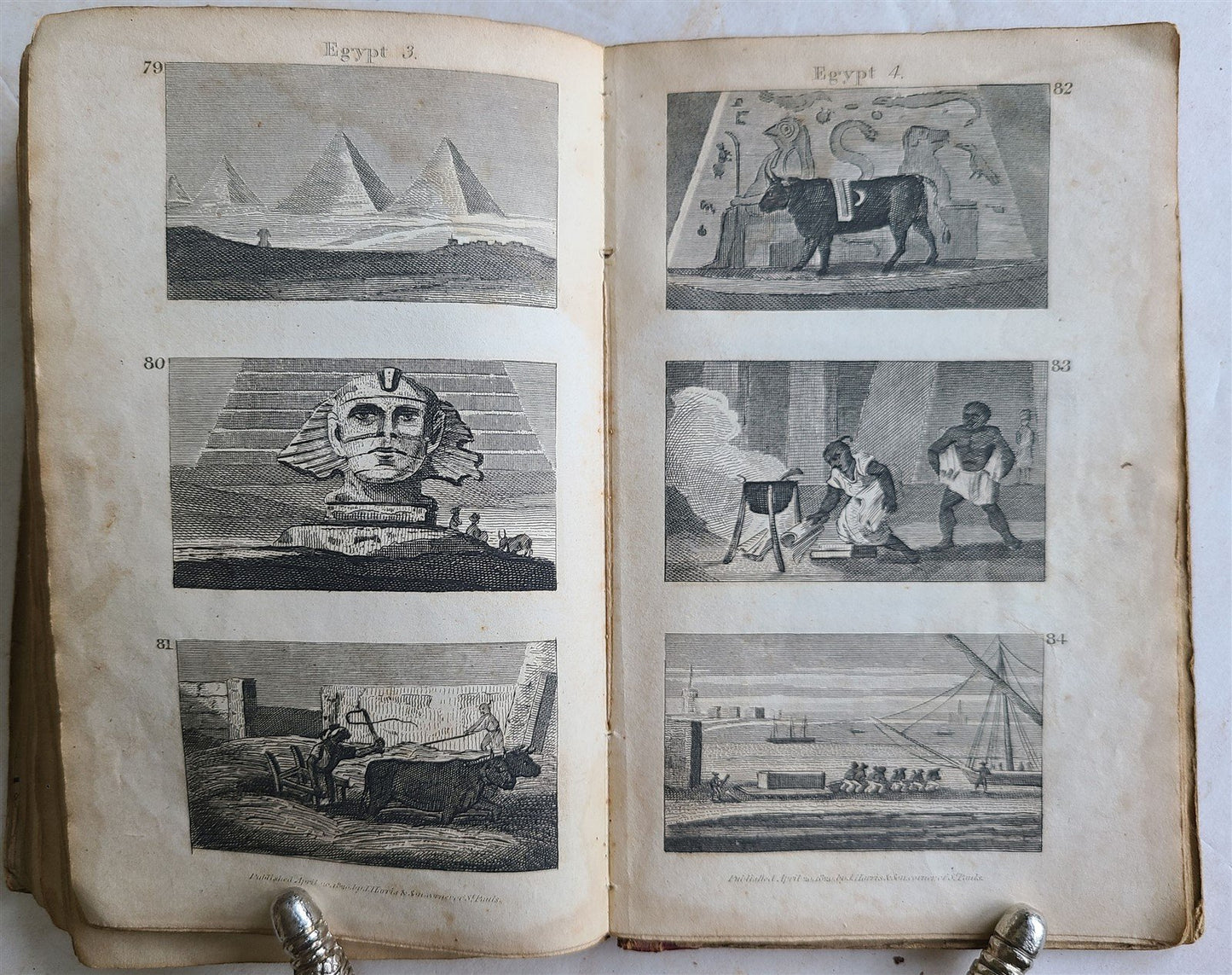 1821 SCENES in AFRICA antique illustrated CHILDRENS BOOK