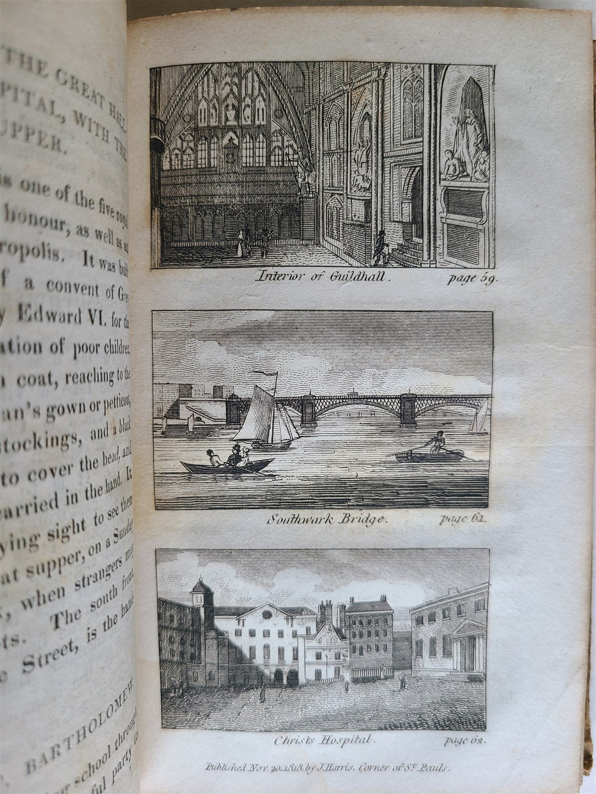 1818 A VISIT TO UNCLE WILLIAM in TOWN antique illustrated CHILDRENS BOOK