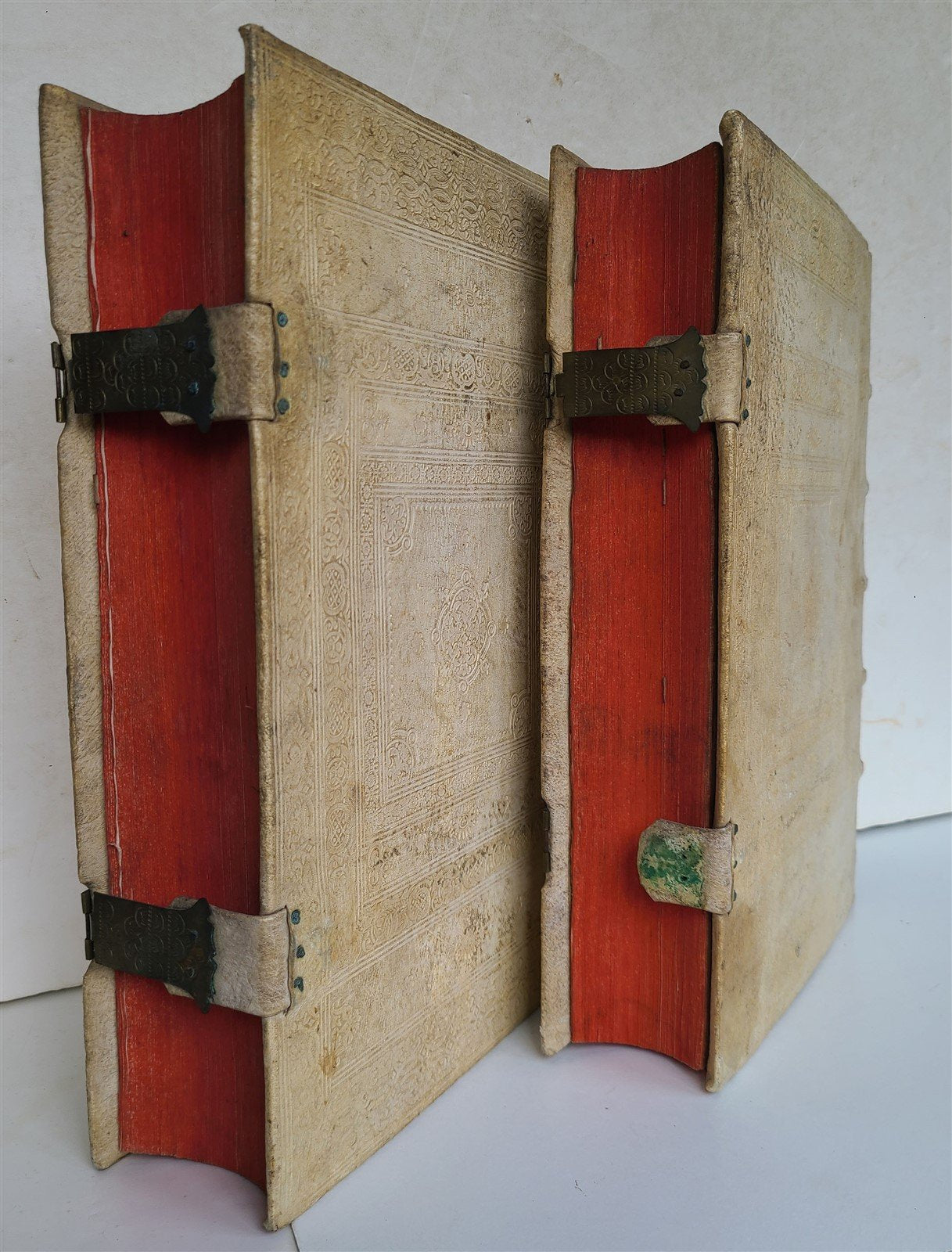 1777 ATHANASIUS of ALEXANDRIA 2 VOLUMES PIGKIN BOUND FOLIO antique w/ MAP