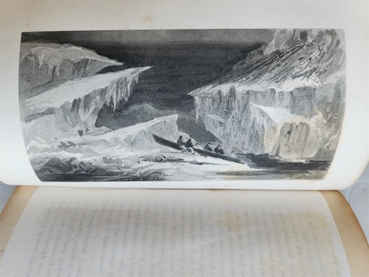 1856 ARCTIC EXPLORATIONS in 1853-55 ELISHA KENT KANE antique GRINNELL EXPEDITION