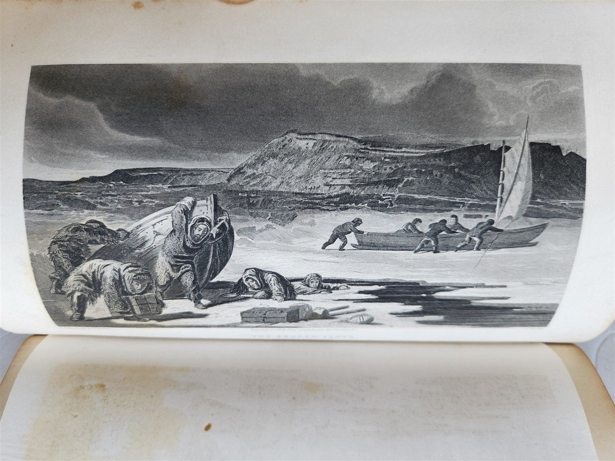 1856 ARCTIC EXPLORATIONS in 1853-55 ELISHA KENT KANE antique GRINNELL EXPEDITION