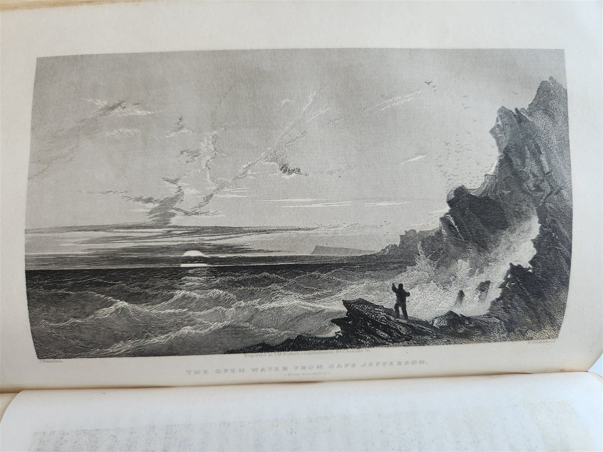 1856 ARCTIC EXPLORATIONS in 1853-55 ELISHA KENT KANE antique GRINNELL EXPEDITION