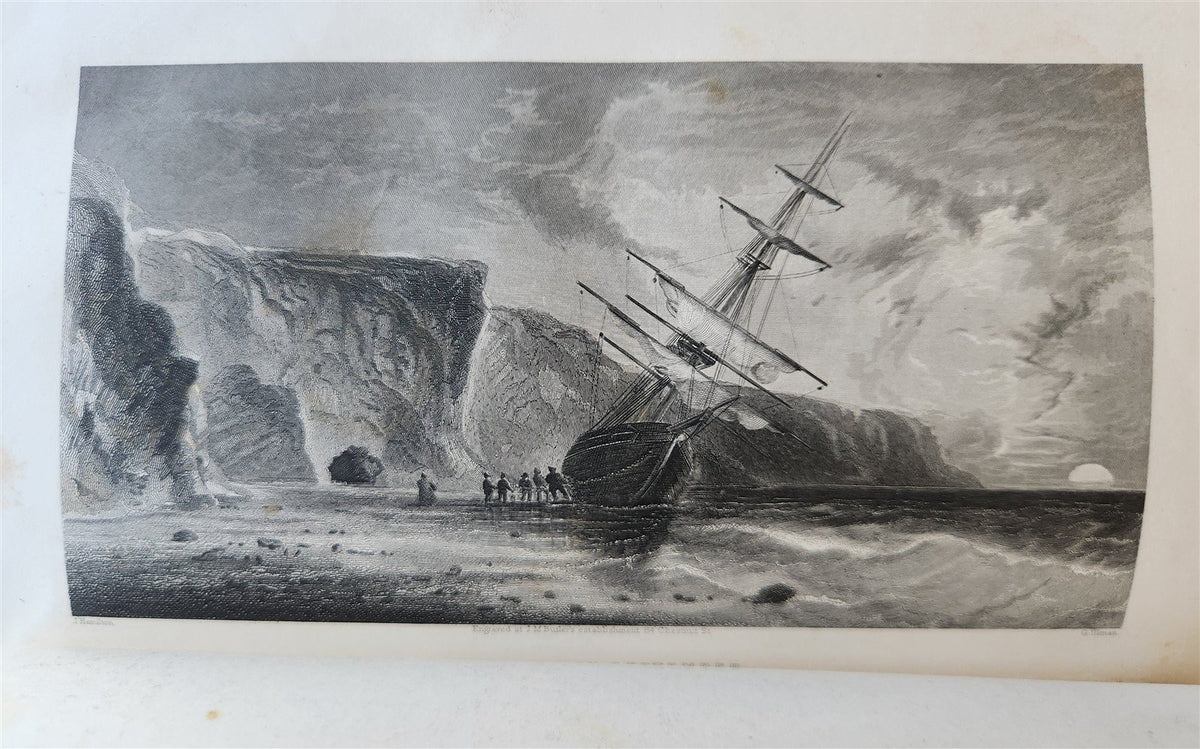 1856 ARCTIC EXPLORATIONS in 1853-55 ELISHA KENT KANE antique GRINNELL EXPEDITION