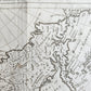 1785 RUSSIAN EMPIRE Discoveries between Asia and North America antique MAP