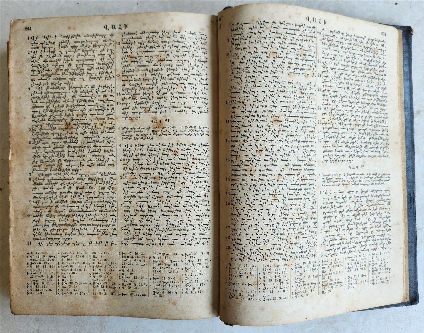 1880 ARMENIAN BIBLE RARE antique OLD AND NEW TESTAMENT