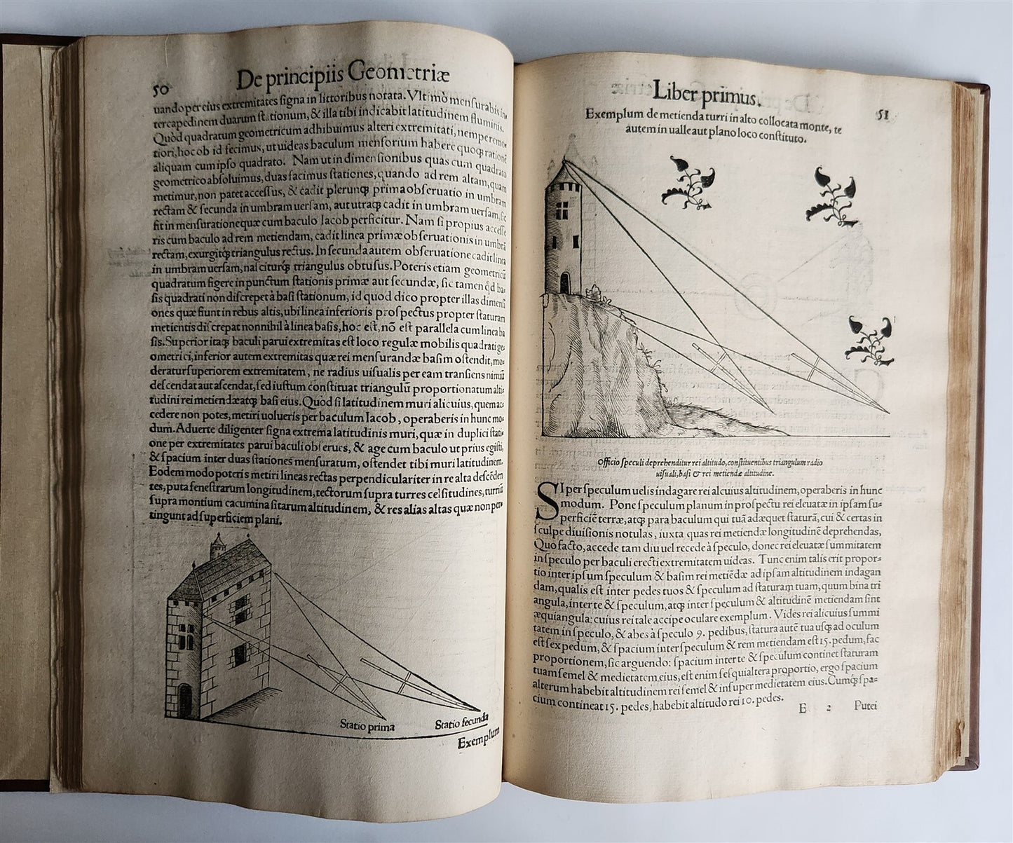 1551 RUDIMENTA MATHEMATICA by SEBASTIAN MUNSTER antique ILLUSTRATED 1st EDITION