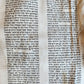 TORAH SCROLL FRAGMENT MANUSCRIPT on VELLUM antique BIBLE DEUTERONOMY 11:4-13:12