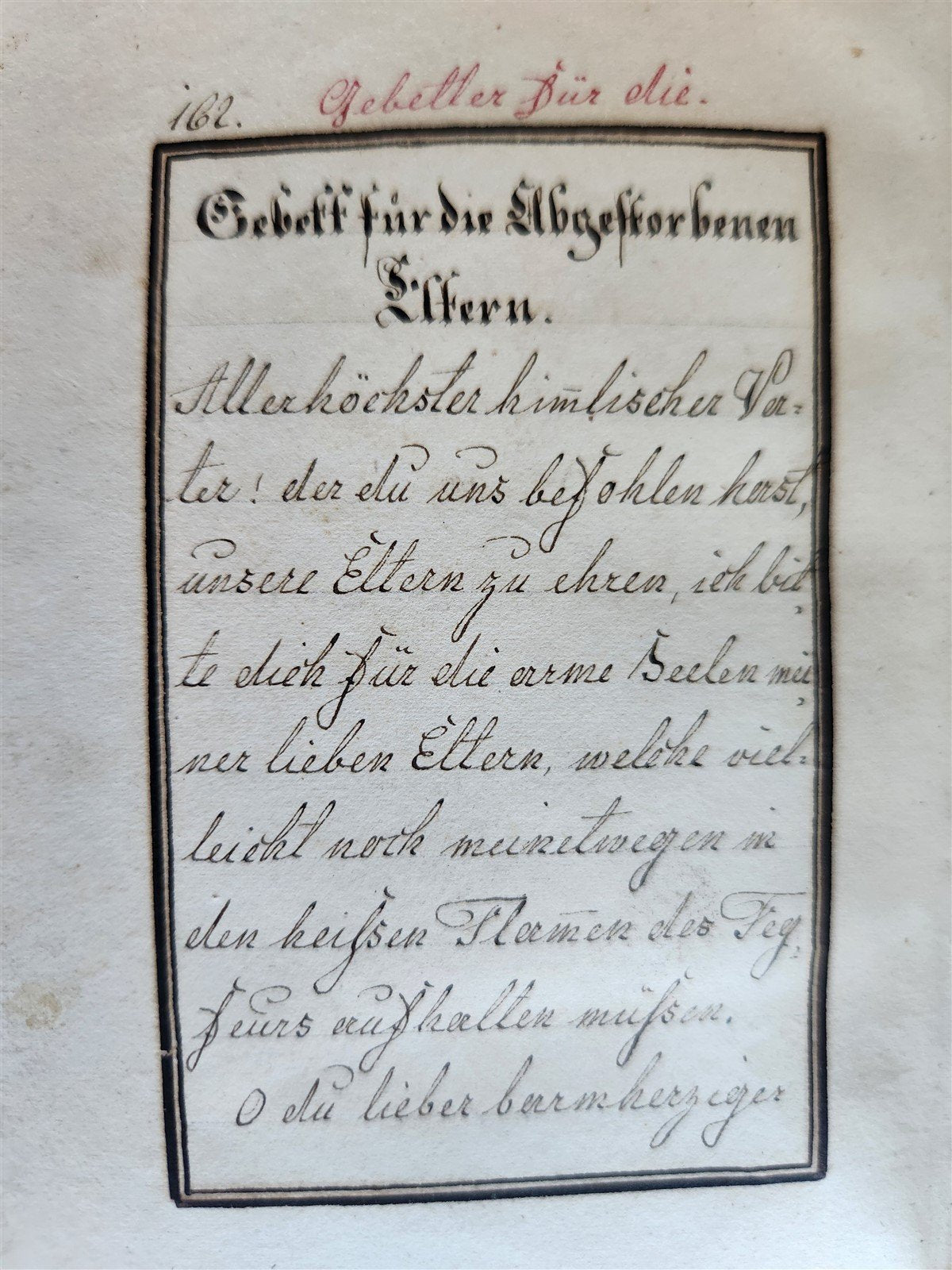 1800s GERMAN MANUSCRIPT PRAYER BOOK ILLUSTRATED antique 180 leaves