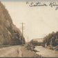 TRAIN railroad SCENE ANTIQUE REAL PHOTO POSTCARD RPPC