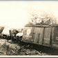 RAILROAD railway TRAIN WRECK MONTVILLE CT ANTIQUE REAL PHOTO POSTCARD RPPC