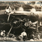 RAILROAD railway TRAIN WRECK ELLINGTON CT ANTIQUE REAL PHOTO POSTCARD RPPC