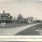 FENWICK CT along the beach ANTIQUE POSTCARD