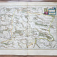 1640 MAP of STYRIA AUSTRIA by WILLEM BLAEU antique AUTHENTIC hand colored