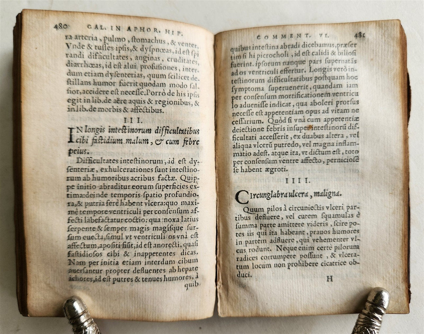 1554 GALEN medical APHORISMS of HIPPOCRATES antique 16th CENTURY