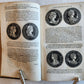 1557 NUMISMATICS antique ILLUSTRATED w/ 400 WOODCUTS Roman & German coins