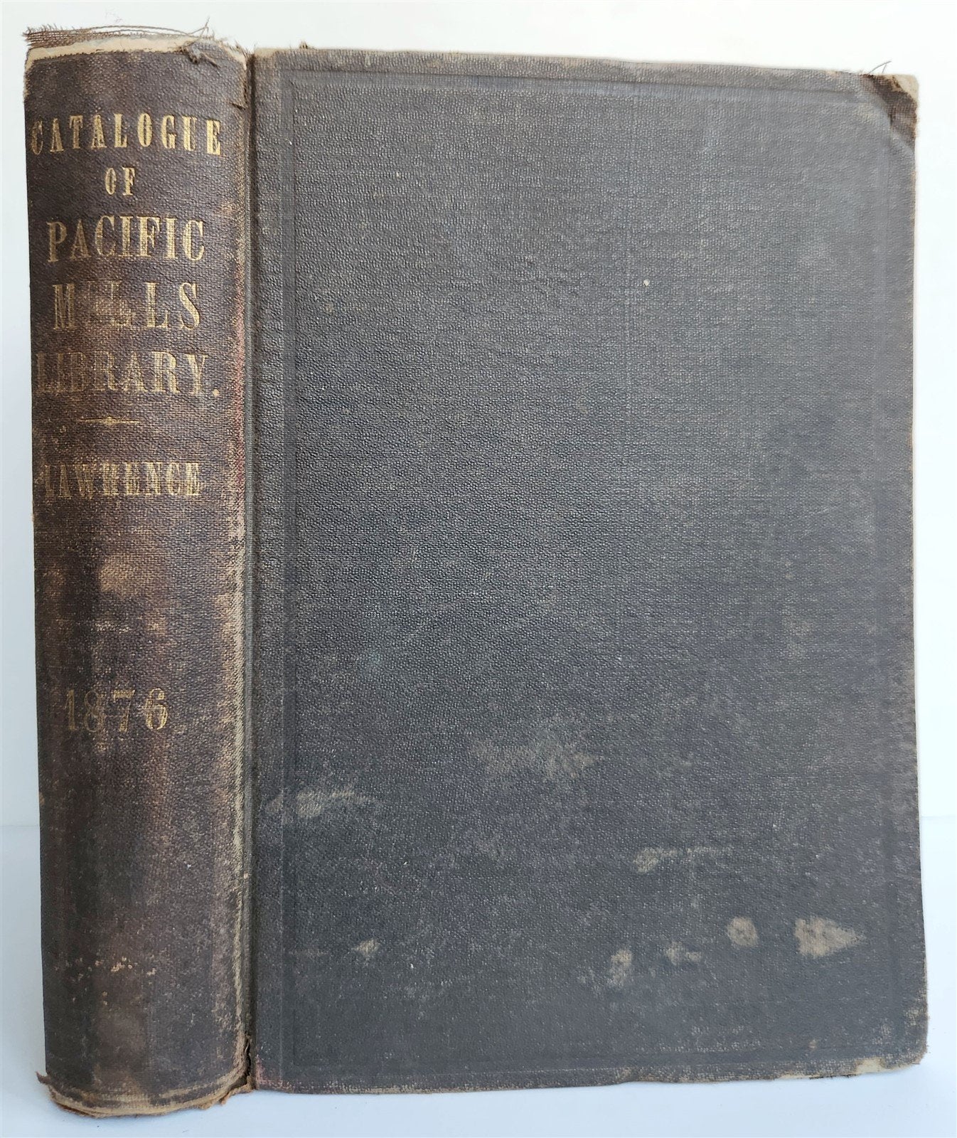 1876 CATALOGUE of the PACIFIC MILLS LIBRARY antique AMERICANA scarce