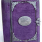 1909 AMERICAN HYMNAL in GERMAN antique VELVET BINDING w/ SILVER DECORATIONS