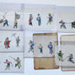 lot of 7 CHINESE WATERCOLOR PITH PAPER PAINTINGS antique 19th century