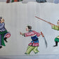lot of 7 CHINESE WATERCOLOR PITH PAPER PAINTINGS antique 19th century