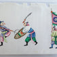 lot of 7 CHINESE WATERCOLOR PITH PAPER PAINTINGS antique 19th century