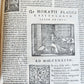 1576 HORACE POETRY antique 16th century folio ILLUSTRATED