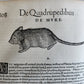 1551 HISTORIA ANIMALIUM by CONRAD GESSNER antique ILLUSTRATED 16th century FOLIO