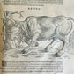 1551 HISTORIA ANIMALIUM by CONRAD GESSNER antique ILLUSTRATED 16th century FOLIO