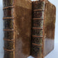 1700 WORKS of PLATO in FRENCH 2 VOLUMES antique