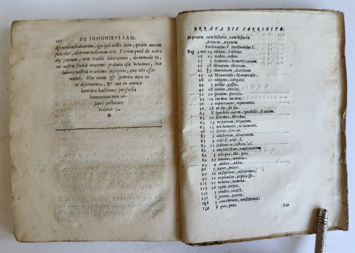 1576 POMPEO ROCCHI - COATS OF ARMS NOBILITY LAW antique De insignibus familiarum