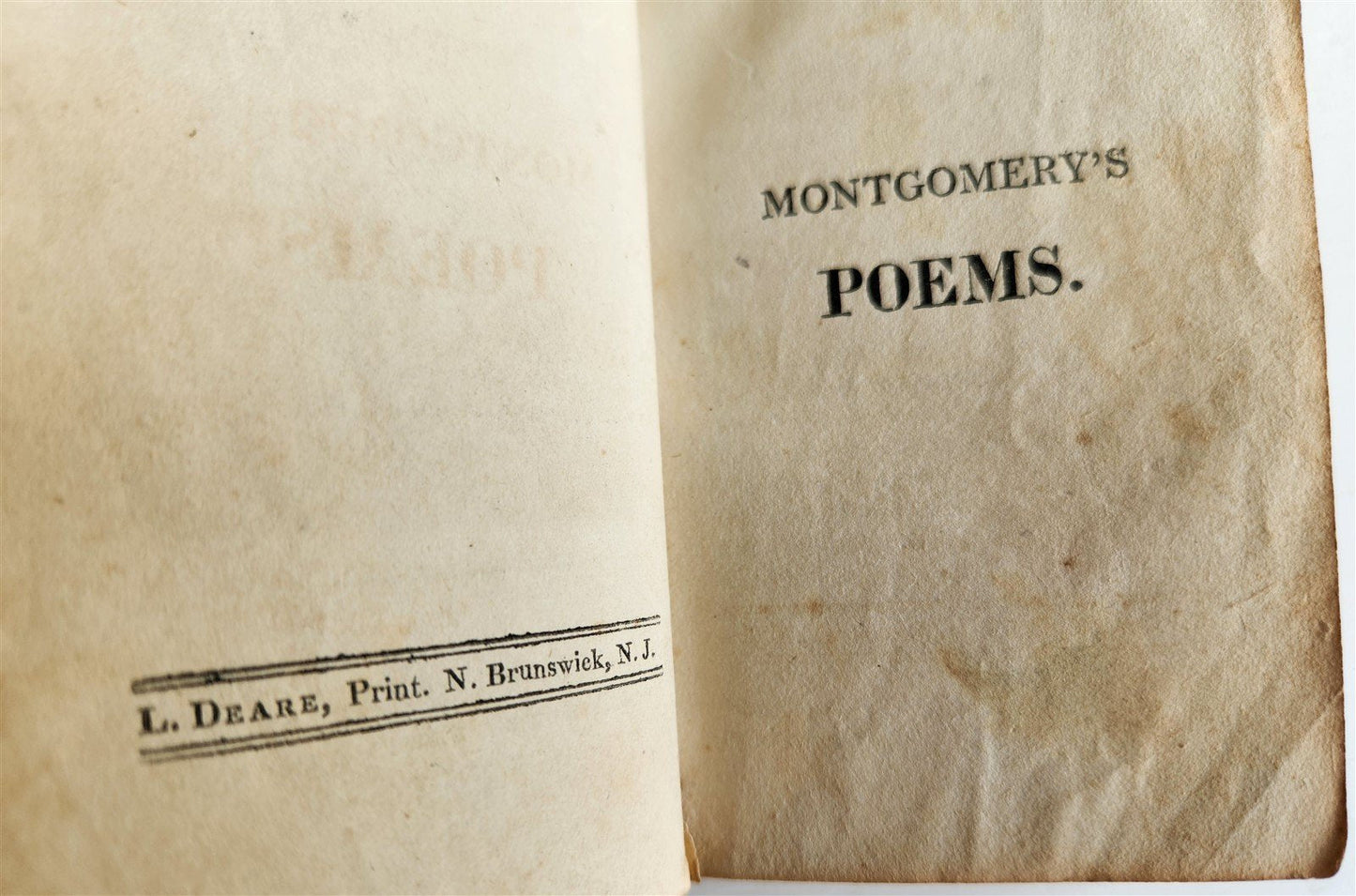 1811 THE WANDERER of SWITZERLAND POEMS by JAMES MONTGOMERY antique AMERICANA