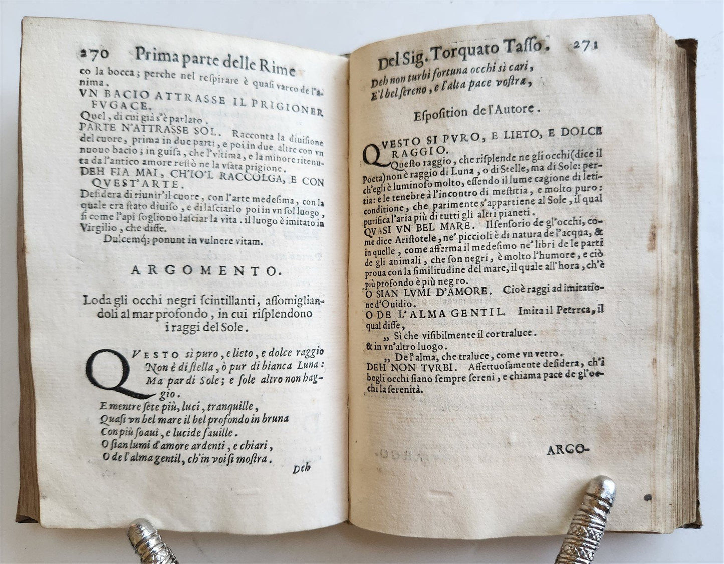 1592 POETRY by TORQUATO TASSO antique vellum bound 16th CENTURY
