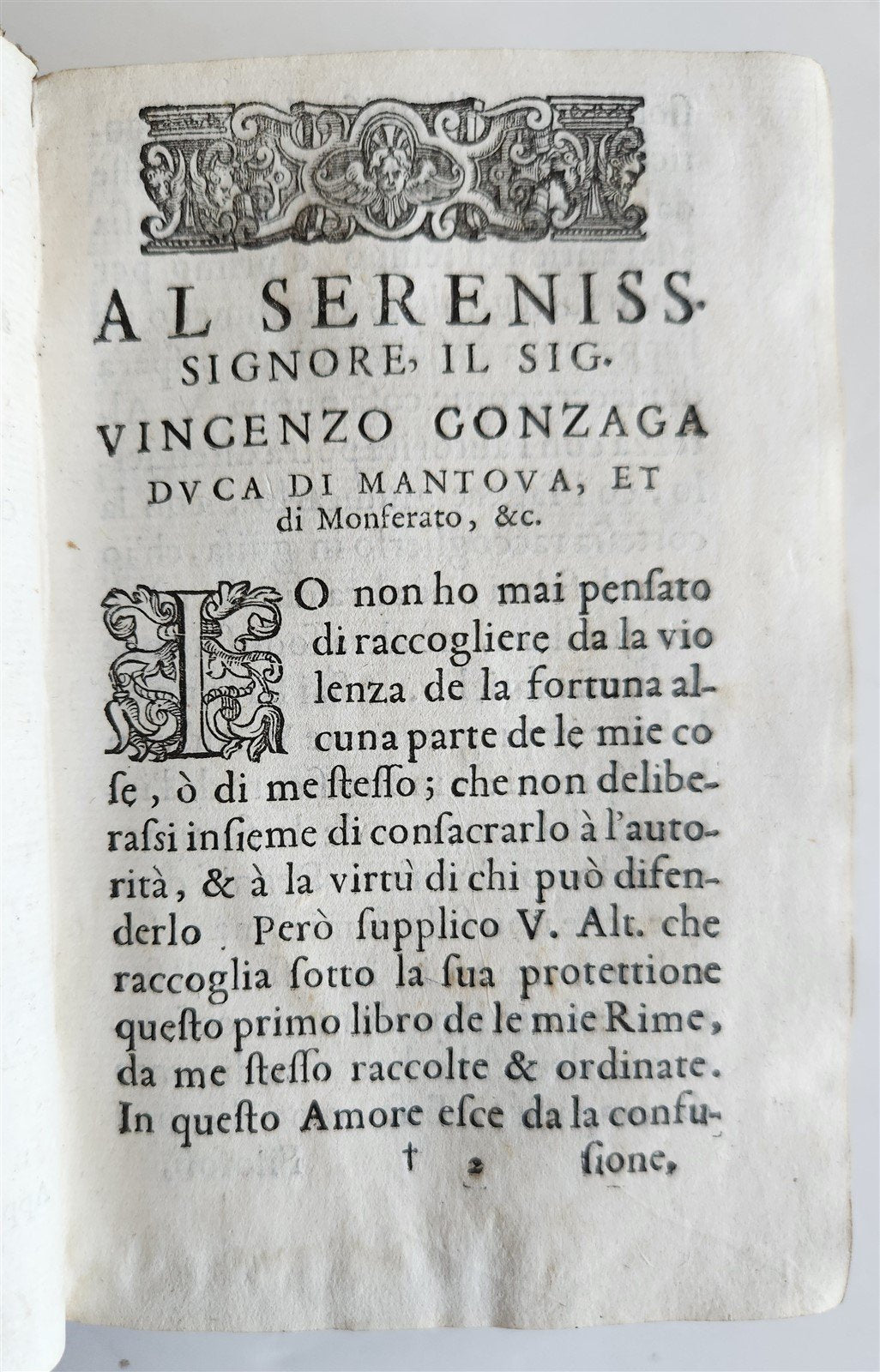1592 POETRY by TORQUATO TASSO antique vellum bound 16th CENTURY