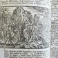 1769 BIBLE in CZECH ILLUSTRATED 2 FOLIO VOLUMES antique