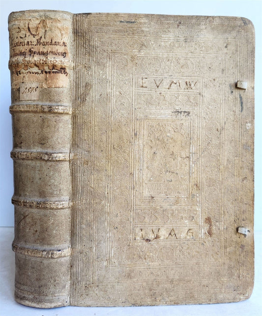 1591 ARISTOCRACY TREATISE ADELS SPIEGEL by C. Spangenberg antique FOLIO pigskin