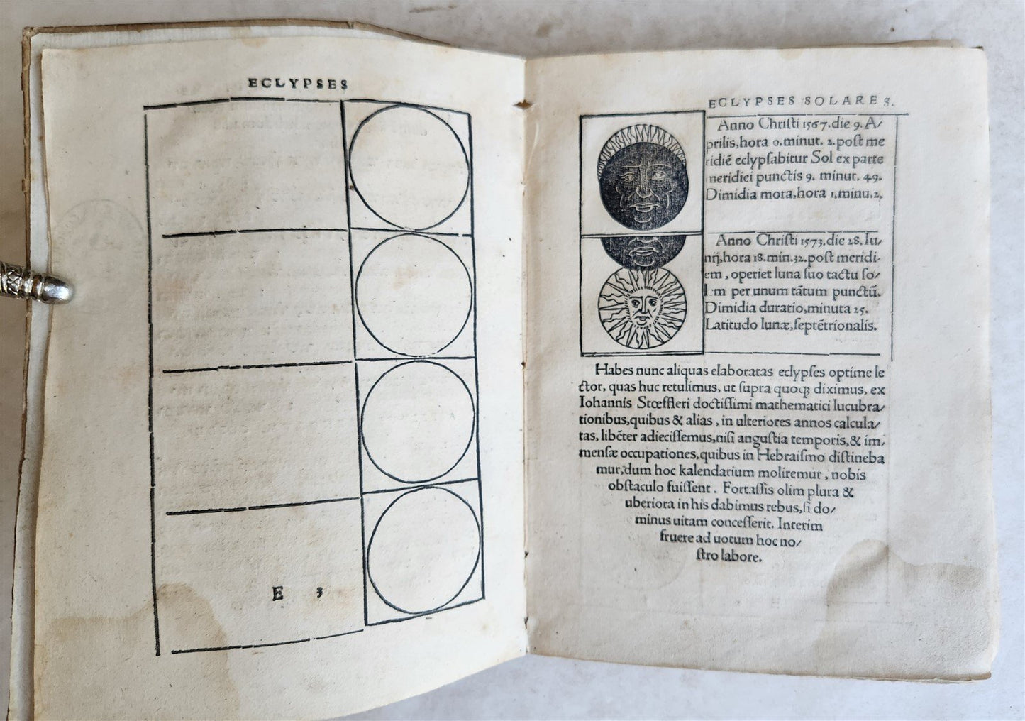 1527 SEBASTIAN MUNSTER Kalendarium Hebraicum antique ILLUSTRATED HEBREW CALENDAR