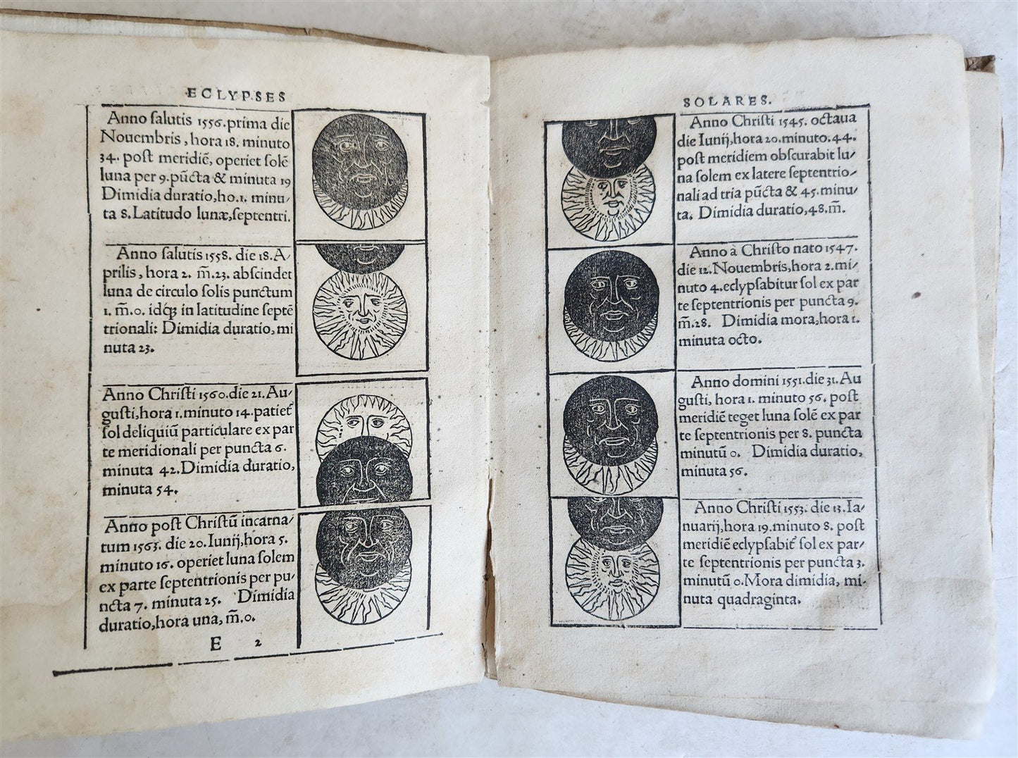 1527 SEBASTIAN MUNSTER Kalendarium Hebraicum antique ILLUSTRATED HEBREW CALENDAR