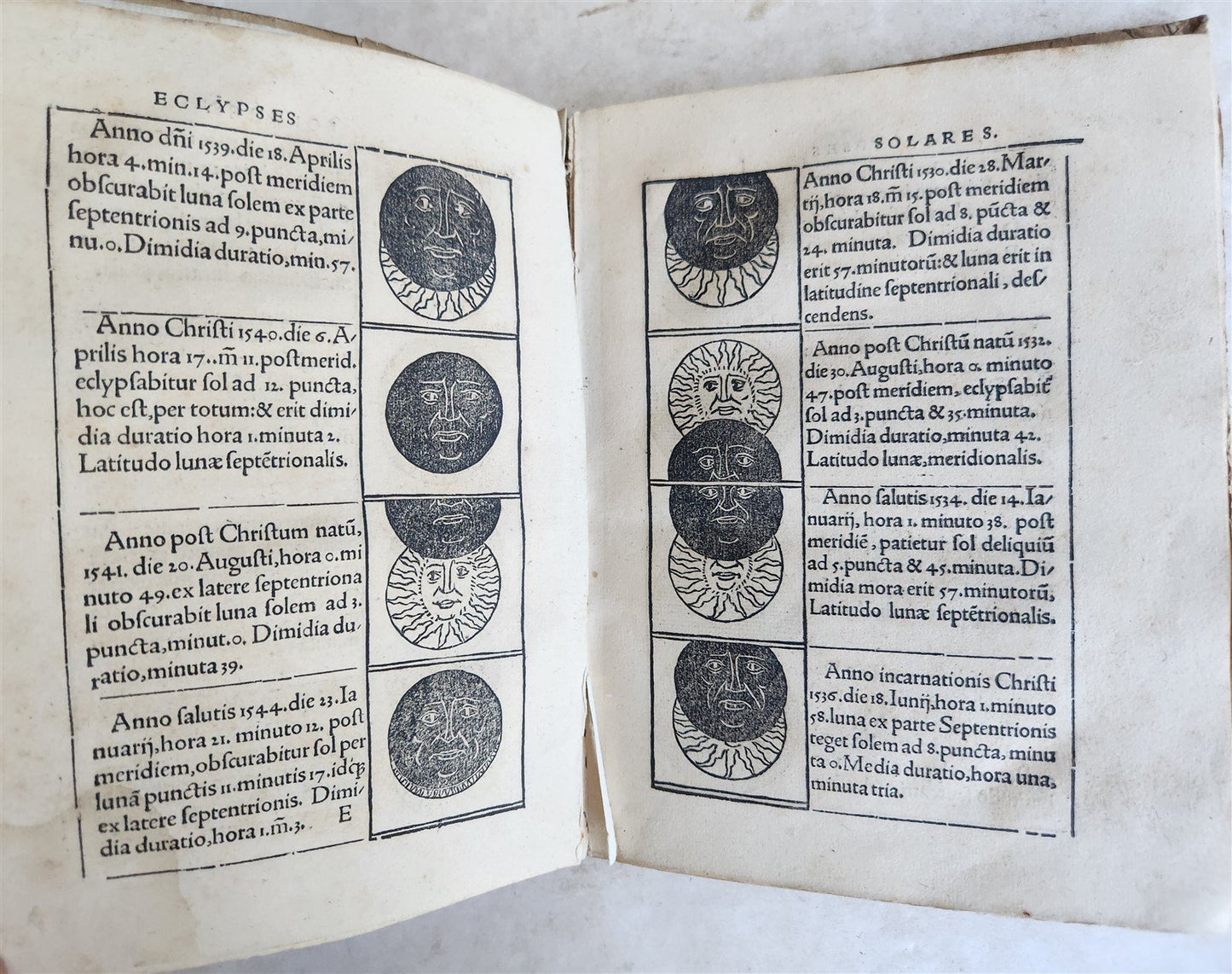 1527 SEBASTIAN MUNSTER Kalendarium Hebraicum antique ILLUSTRATED HEBREW CALENDAR