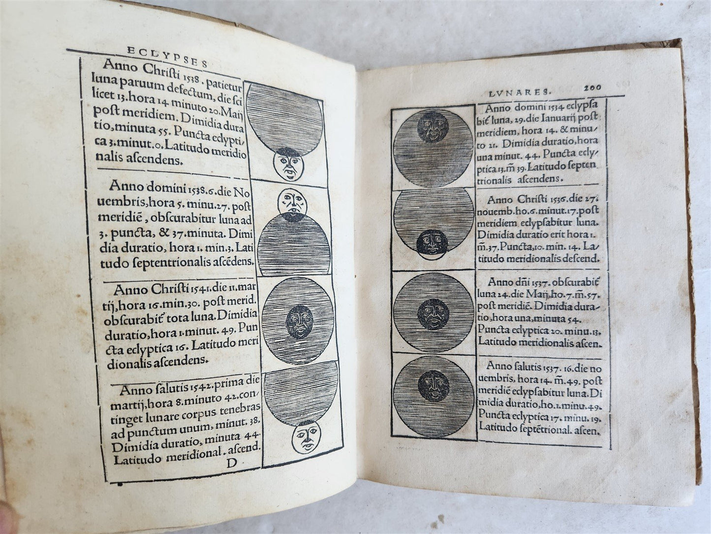 1527 SEBASTIAN MUNSTER Kalendarium Hebraicum antique ILLUSTRATED HEBREW CALENDAR