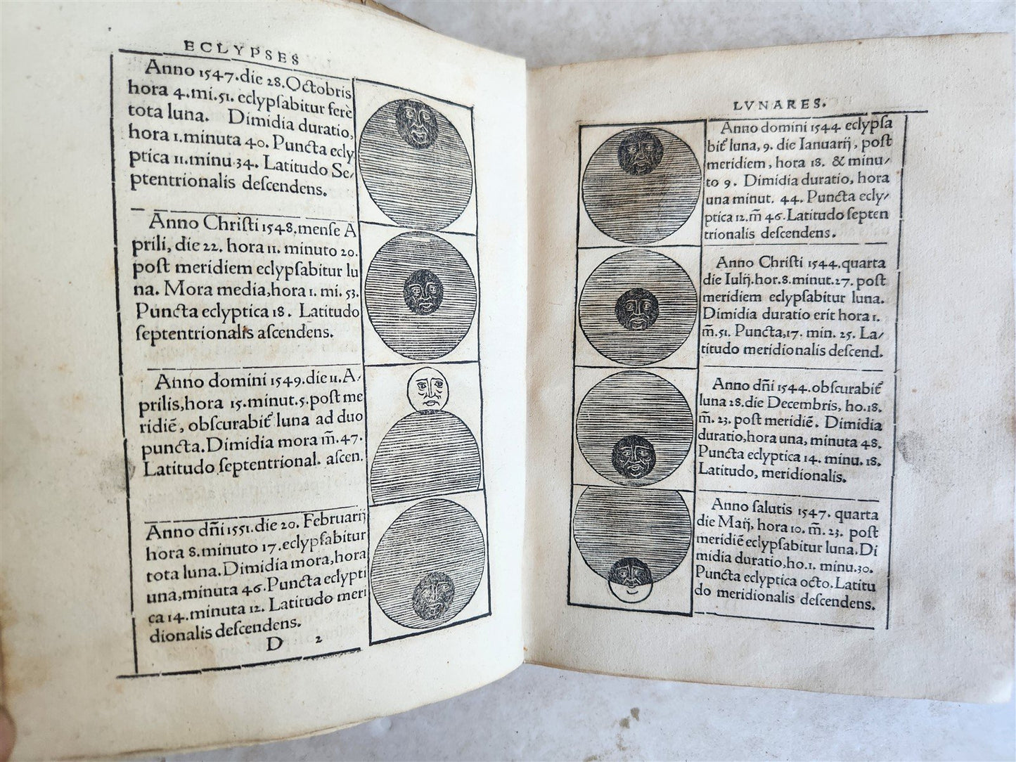 1527 SEBASTIAN MUNSTER Kalendarium Hebraicum antique ILLUSTRATED HEBREW CALENDAR