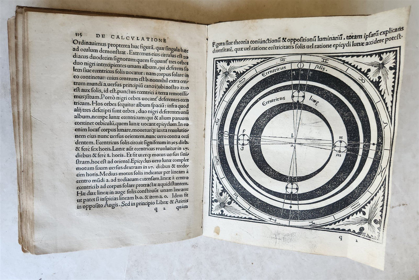 1527 SEBASTIAN MUNSTER Kalendarium Hebraicum antique ILLUSTRATED HEBREW CALENDAR