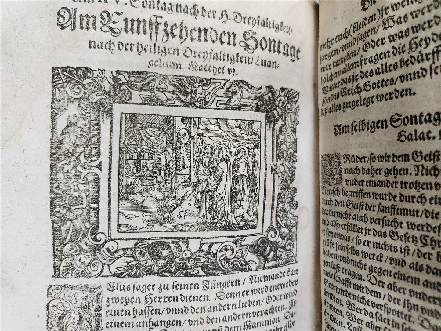 1569 SERMONS by WILD ILLUSTRATED PIGSKIN FOLIO antique BANNED by CHURCH