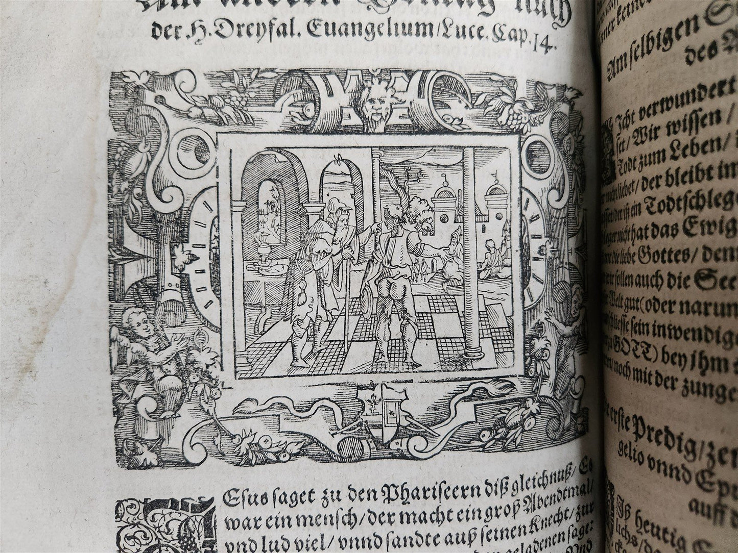 1569 SERMONS by WILD ILLUSTRATED PIGSKIN FOLIO antique BANNED by CHURCH