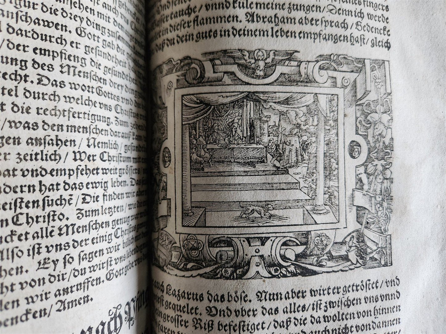 1569 SERMONS by WILD ILLUSTRATED PIGSKIN FOLIO antique BANNED by CHURCH