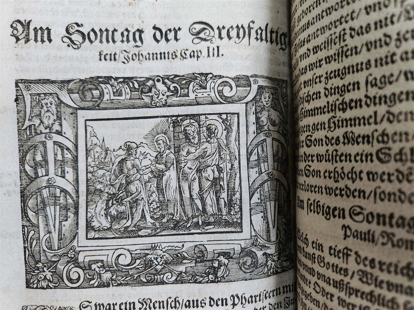 1569 SERMONS by WILD ILLUSTRATED PIGSKIN FOLIO antique BANNED by CHURCH