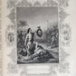 1850 BIBLE in ENGLISH FULLY ILLUSTRATED 3 VOLUMES antique by Rev. Matthew Henry