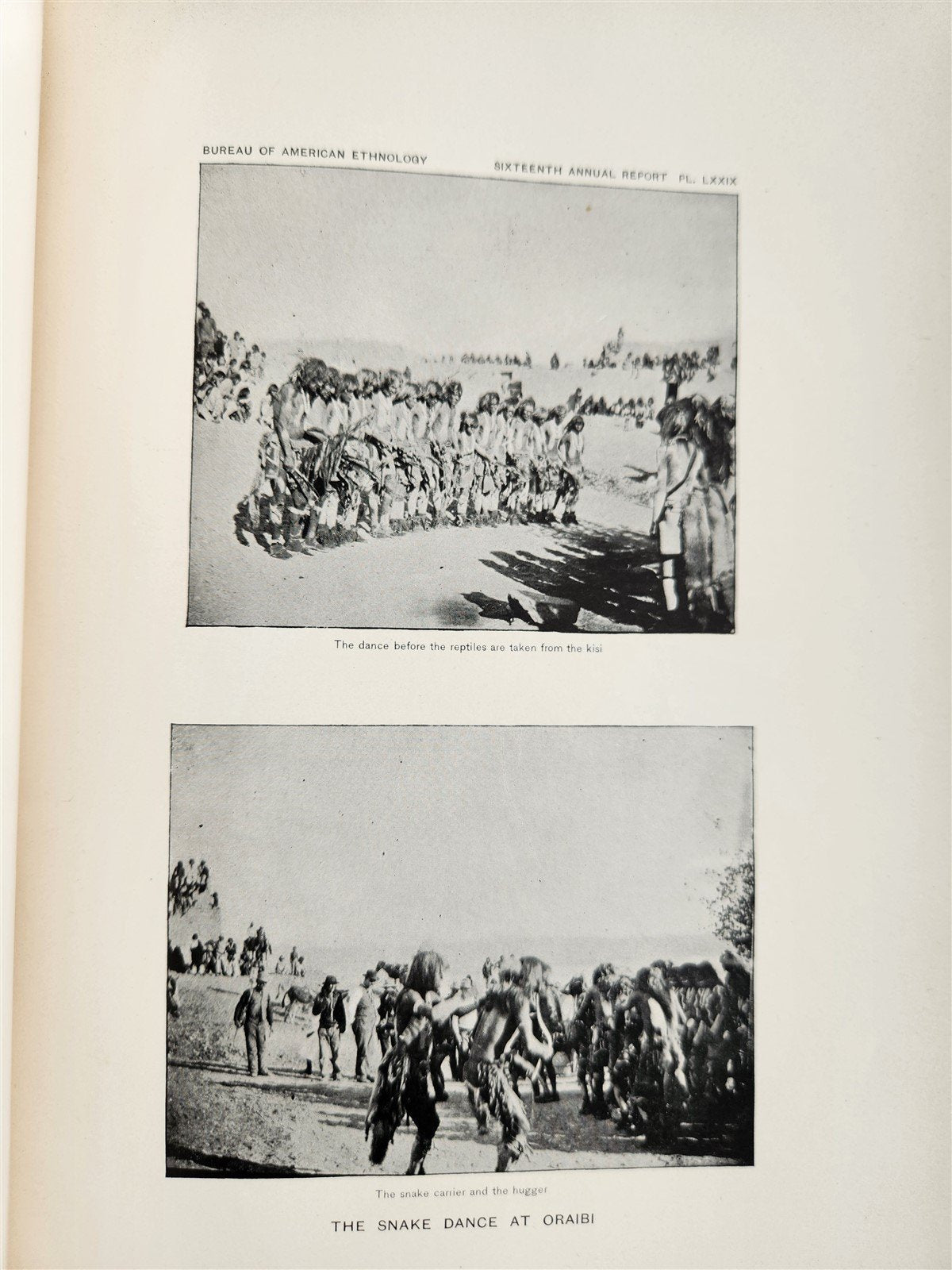1894-95 AMERICAN ETHNOLOGY REPORT antique ILLUSTRATED