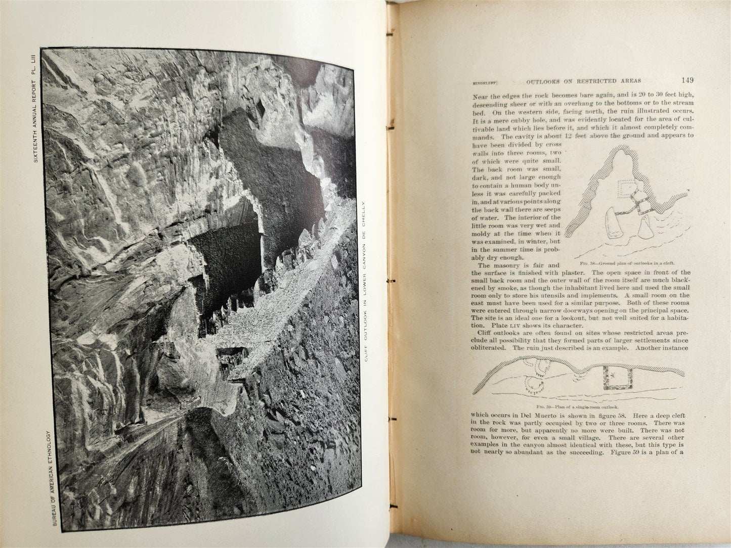 1894-95 AMERICAN ETHNOLOGY REPORT antique ILLUSTRATED