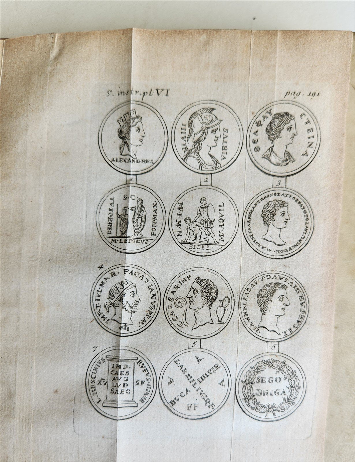 1739 LA SCIENCE des MEDAILLES antique 2 ILLUSTRATED VOLUMES VELLUM BOUND