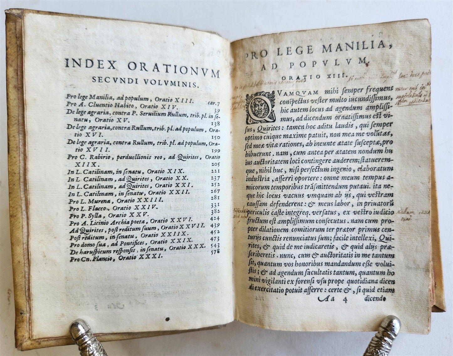 1586 CICERO editd by Paolo Manuzio antique VELLUM BOUND 16th CENTURY