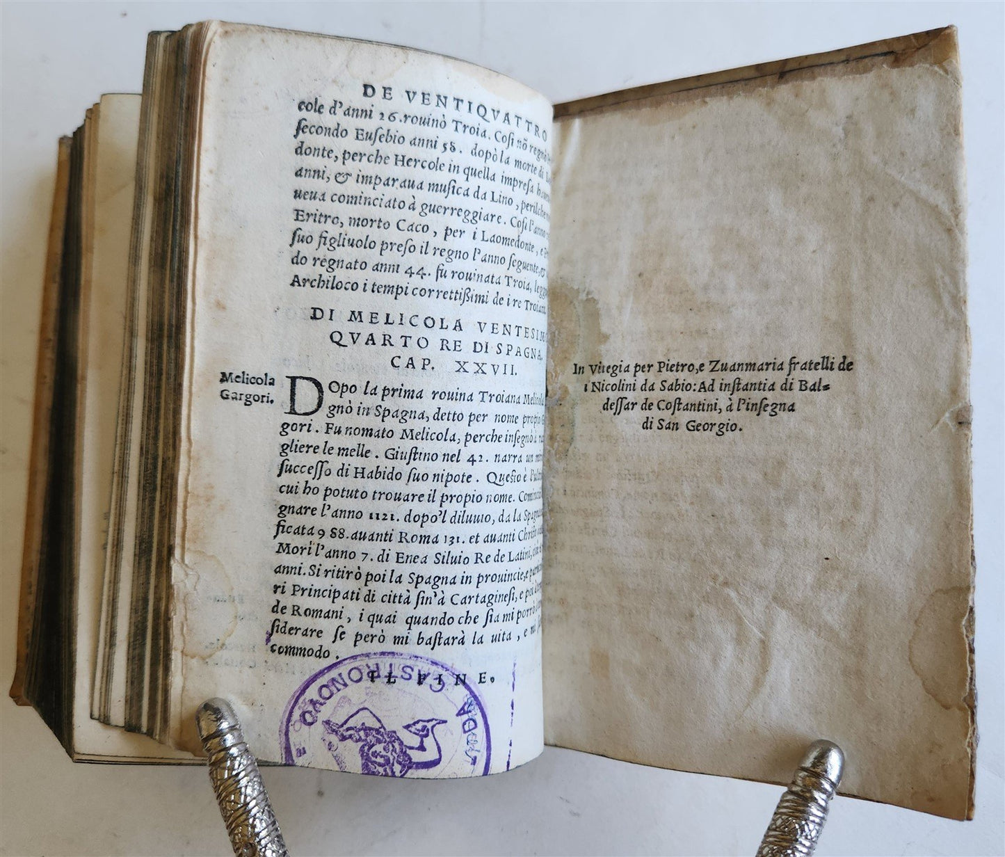 1550 FIVE BOOKS of ANTIQUITIES of Beroso a Chaldean priest antique VELLUM BOUND
